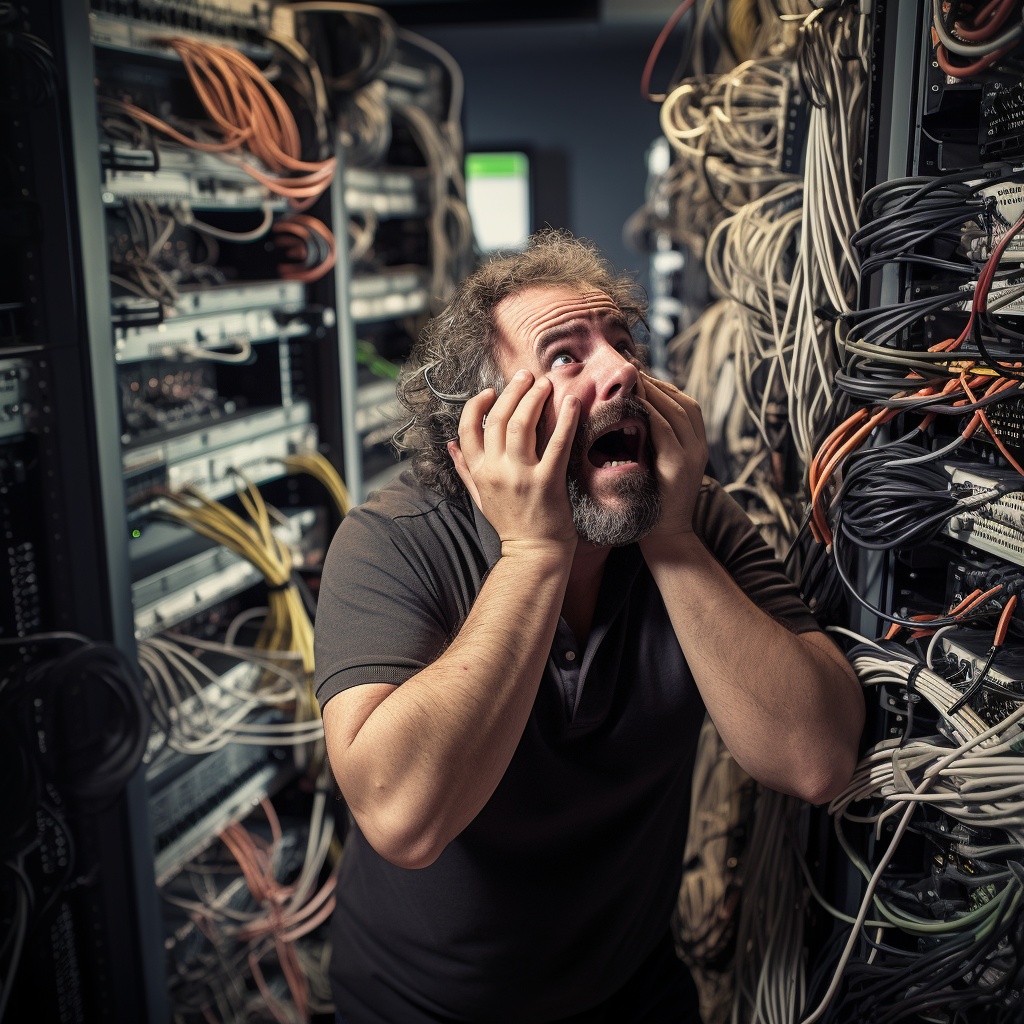 Business owner frustrated by network issues