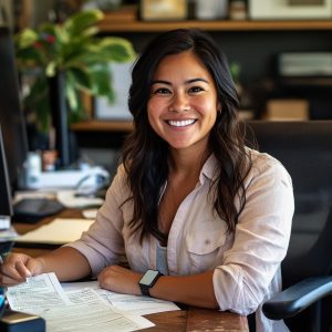 Confident Small Business Owner After Avoiding Government Fine with RZR Solutions