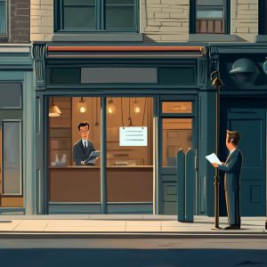 Small Business Closed Due to Government Fine Notice