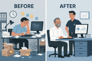 Transformation of a disorganized business into a streamlined IT-managed environment