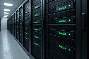 Backup servers running to protect small business data in McKinney, Texas