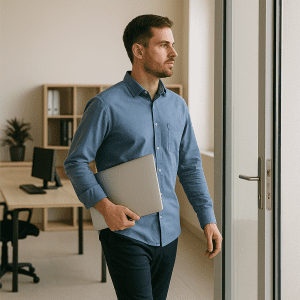 Employee leaving company still holding business device